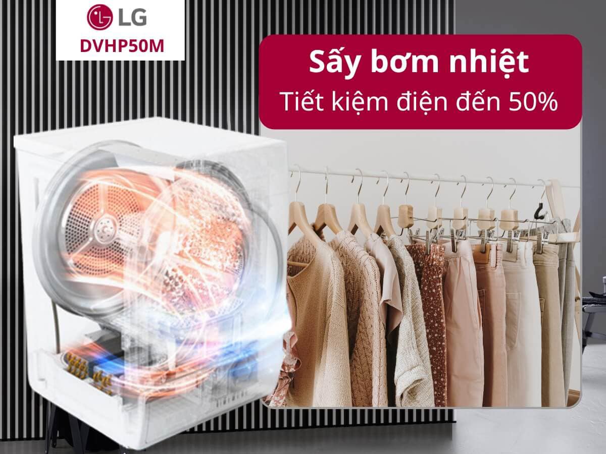 Sửa máy sấy bơm nhiệt LG DUAL Inverter HeatPump